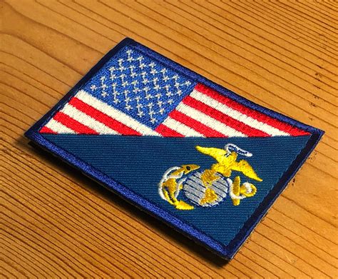 US Marines Corps Medic Flag Patch Morale Uniform Med Fire Navy | Etsy