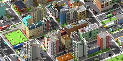 SimplePoly City - Low Poly Assets Low-poly 3D model - Blender Market