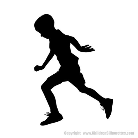 BOY RUNNING SILHOUETTE DECAL (Children's Decor) Boy Running Silhouette ...