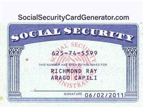 Social Security Card Font Generator [SSN PSD] by ssntemplate on DeviantArt