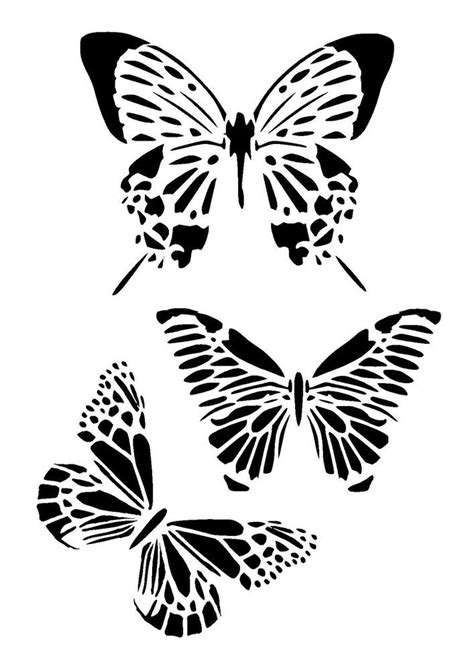 butterfly stencil collection 2 craft,fabric,glass,furniture,wall art ...