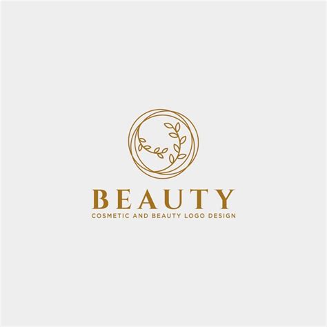 Premium Vector | Beauty cosmetic line art logo template