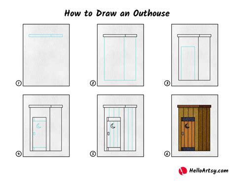 How to Draw an Outhouse - HelloArtsy