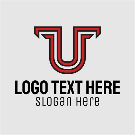 Red Modern Letter U Logo | BrandCrowd Logo Maker