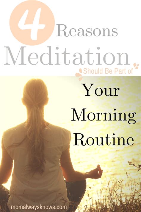 4 Reasons Meditation Should Be Part of Your Morning Routine - Mom ...