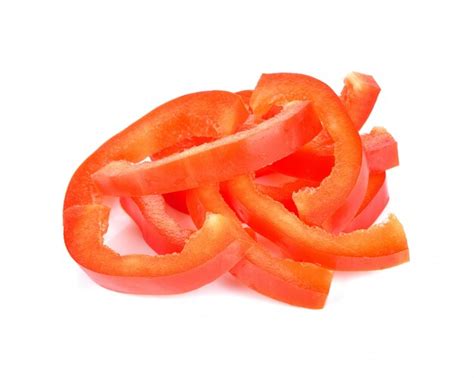 Premium Photo | Red pepper slices