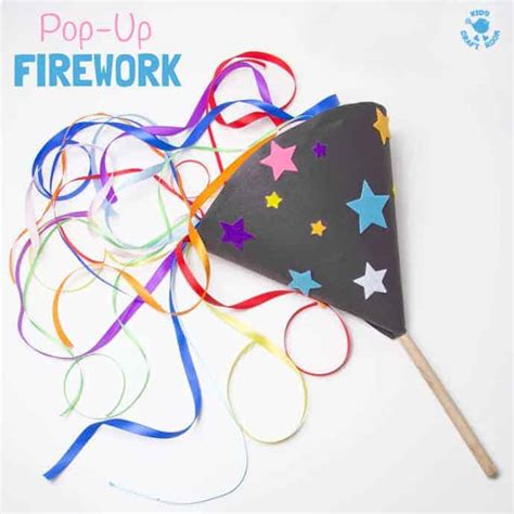 Pop-Up Homemade Firework Craft - Kids Craft Room