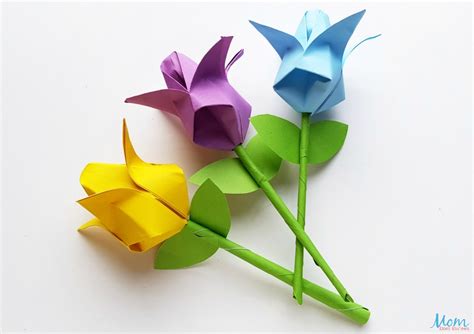 Origami Tulips: A Fun Paper Craft! - Mom Does Reviews