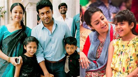 Actress Jyothika Family Photos - Actor Suriya, Jyothika Daughter Diya ...