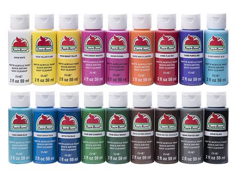 Crafts 4 All Non-Toxic Satin Acrylic Paints, 12-Count