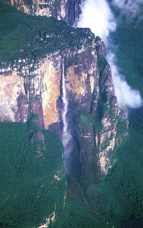 Aerial View of Angel Falls Photograph by Carl Purcell - Pixels