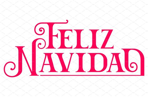 Feliz Navidad text lettering | Pre-Designed Vector Graphics ~ Creative ...