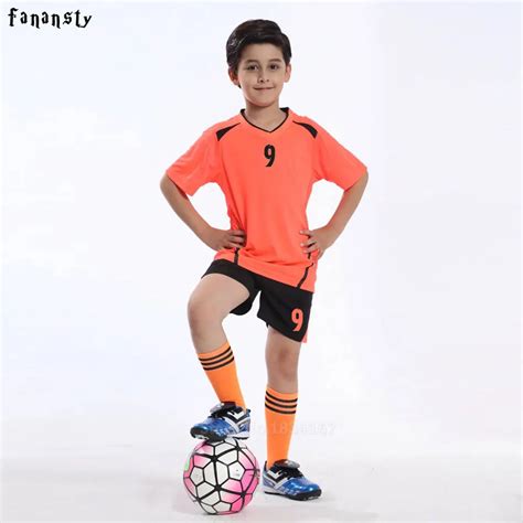 Football jerseys Kids Soccer Training Suits Sports Sets Football Kits ...