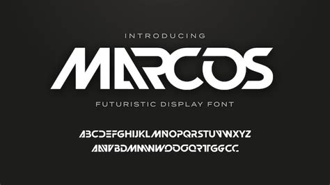 Premium Vector | Futuristic techno bold sci fi display font style