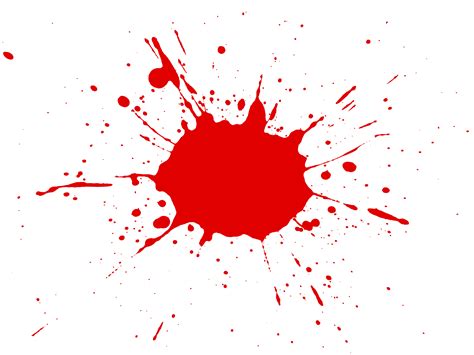 Red paint splatter - PSDgraphics