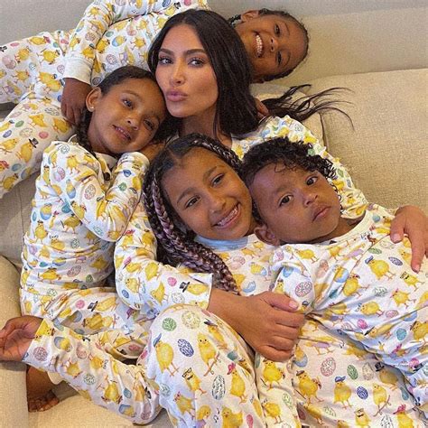 See Kim Kardashian Twinning With Her Kids in Adorable Family Photo