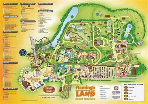 Flamingo Land Penny Press Map