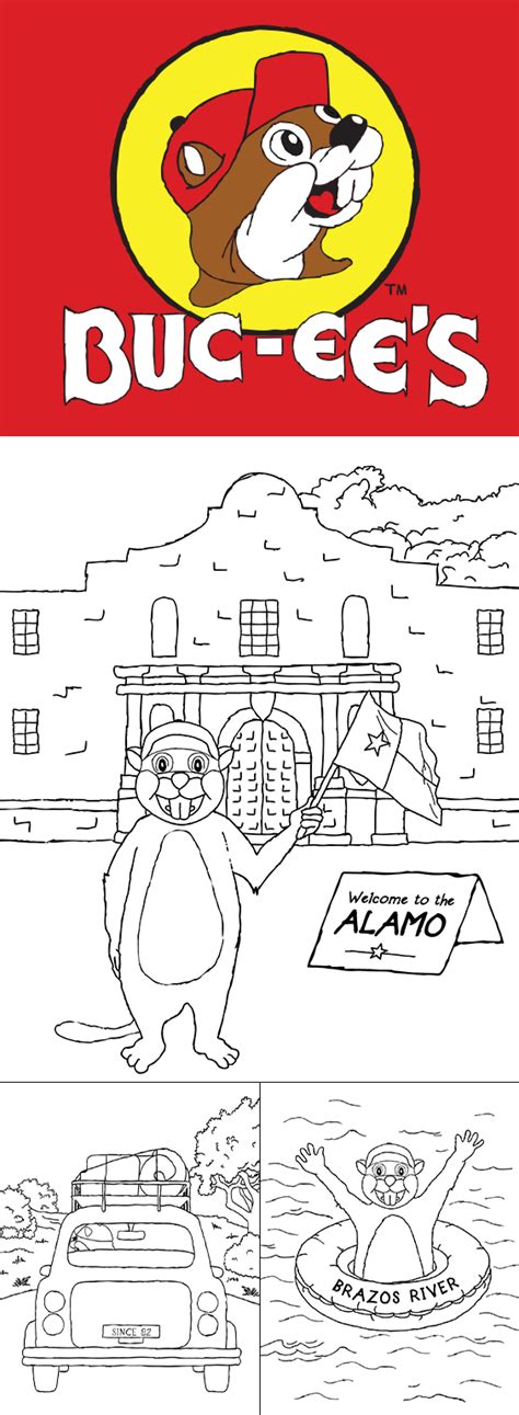 Buc-ee’s Coloring Fun | Coloring pages for kids, Buc-ee’s, Coloring pages