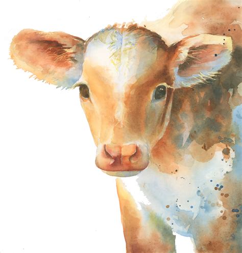 Watercolor Paintings Of Cows at GetDrawings | Free download