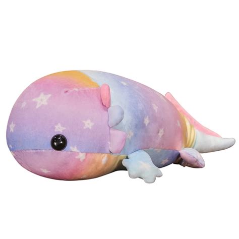 Latady Axolotl Plush Toy, Salamander Stuffed Animal Plush Toy, Rainbow ...