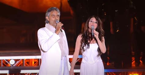 Sarah Brightman and Andrea Bocelli perform ‘powerful’ duet together