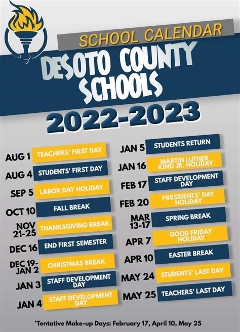 School calendar approved for 2022-23 | DeSoto County News