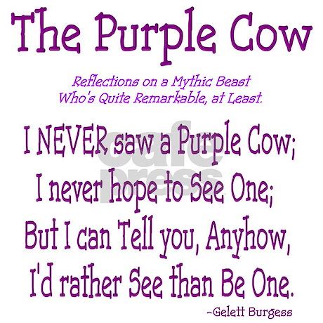 Purple Cow / Poem Hoodie by purple_cow4