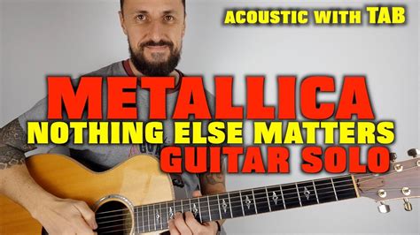 Metallica Nothing Else Matters solo acoustic lesson - YouTube