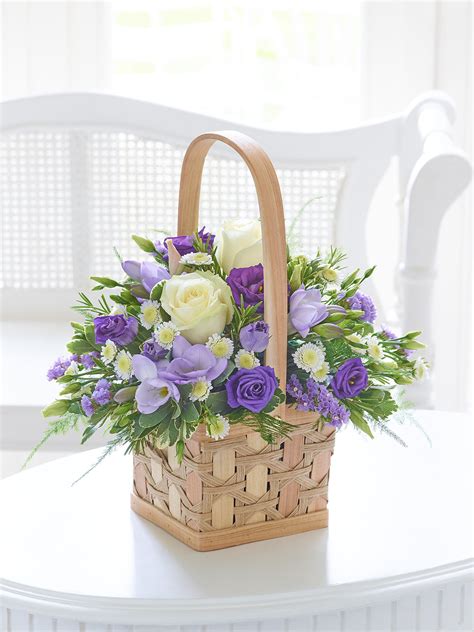 Lilac and White Scented Basket | Newcastle Florist | Get Well Soon ...