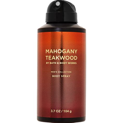 Bath & Body Works Men's Deodorant Spray Mahogany Teakwood 8 Oz ...