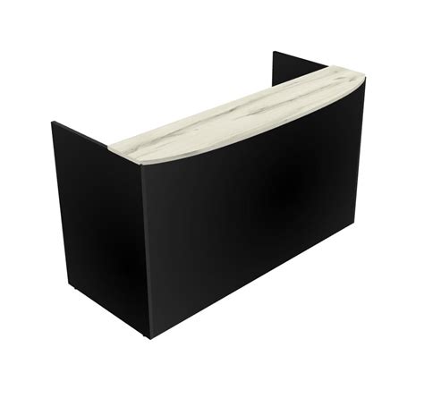 Black Reception Desk . - Officestock