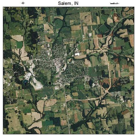 Aerial Photography Map of Salem, IN Indiana