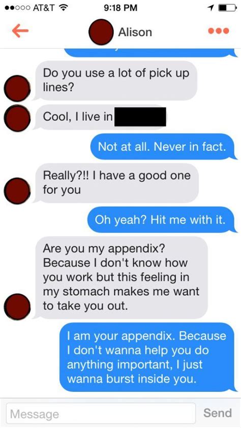 15 Funniest Pickup Lines To Use On Tinder