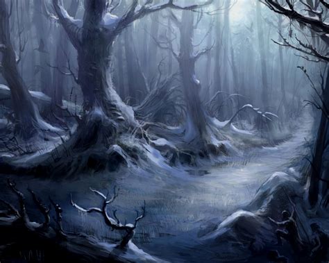 HD Horror Wallpaper: Creepy Spooky Forest for Halloween