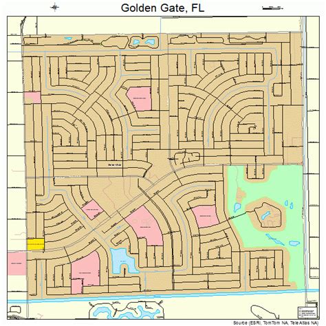 Golden Gate Florida Street Map 1226300