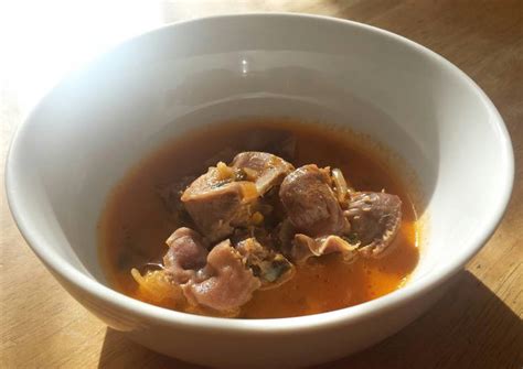 Chicken Gizzard Stew Recipe by Andrea - Cookpad