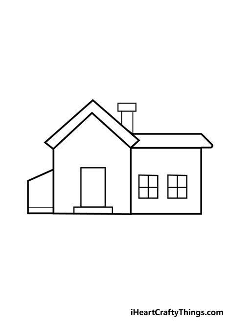 House Drawing - How To Draw A House Step By Step