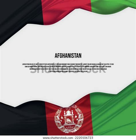 Afghanistan Flag Design Waving Afghanistan Flag Stock Vector (Royalty ...