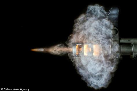 Faster than a speeding bullet: Photographer captures split second after ...