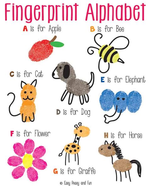 10 AWESOME AND FUN FINGERPRINT ART PROJECTS FOR KIDS