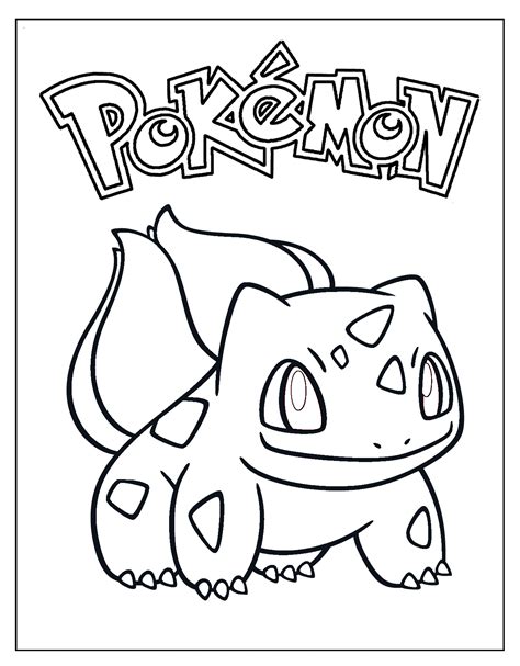 bulbasaur coloring sheet | Pikachu coloring page, Pokemon coloring ...