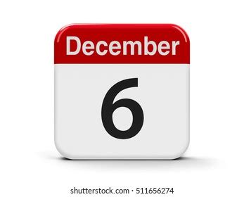 Calendar Web Button Sixth December Saint Stock Illustration 511656274 ...