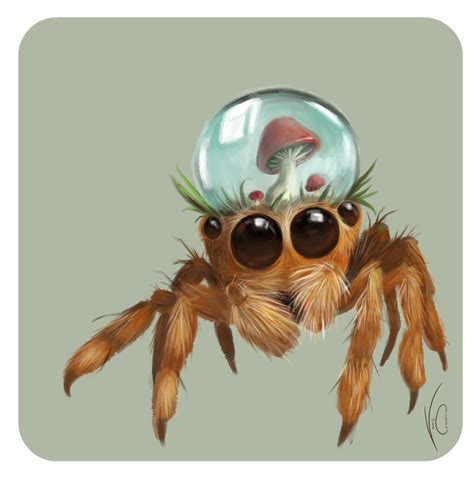 hybrid jump spider by Vicoline Art | Spider art, Spider drawing, Spider ...