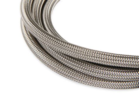 NOS 15260BNOS Stainless Steel Braided Hose with Black Fittings -4AN, 6 ...