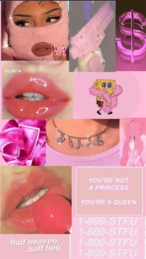 aesthetic baby pink “baddie” wallpaper in 2020 | Pink wallpaper iphone ...