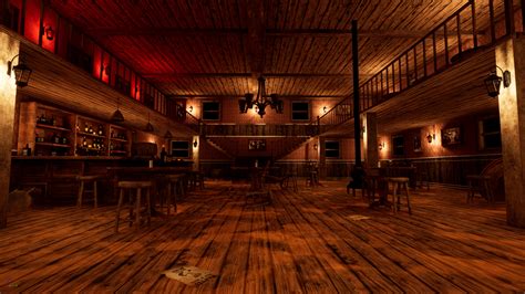 ArtStation - Wild West Saloon