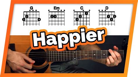 Happier Guitar Tutorial (Ed Sheeran) Easy Chords Guitar Lesson - Kurt Berg