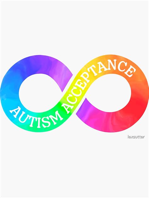 "Autism Acceptance Infinity Symbol" Sticker for Sale by lexsutter ...