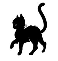 Silhouette of Cats on Fence Stock Photos - FreeImages.com