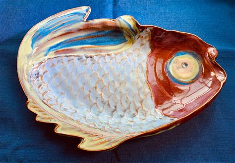 Fish Plate. Handmade Ceramic Fish Platter. Home. Home Ceramic - Etsy